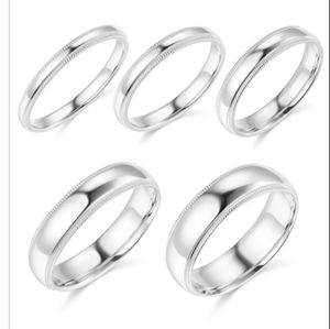 14k White gold ring for women